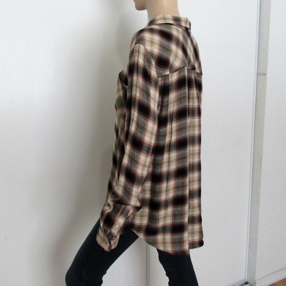 LUCKY BRAND Shirt Size Large Plaid Button Down - Picture 5 of 9
